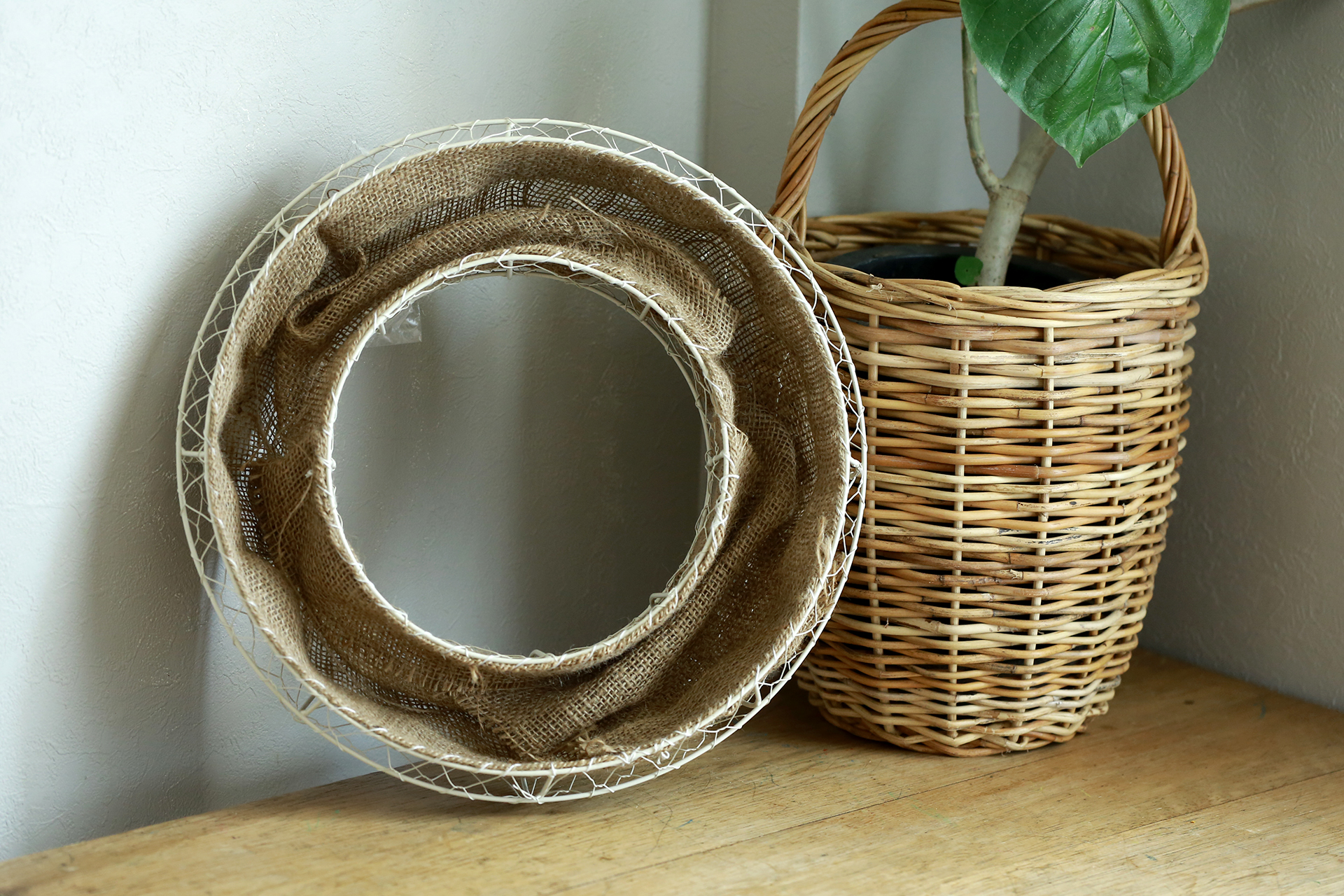 リース台 F40cm アトリエ華もみじ ブリコラージュフラワー