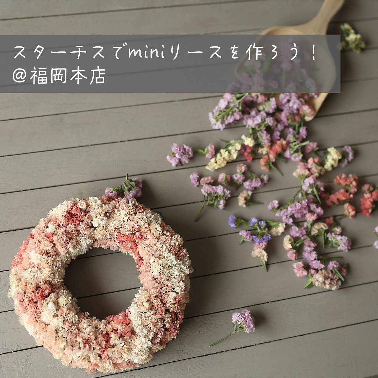 1.スターチス丸リース 1.スターチス丸リース